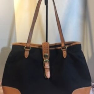 WEAVER WEST XL black and brown Handbag Totebag